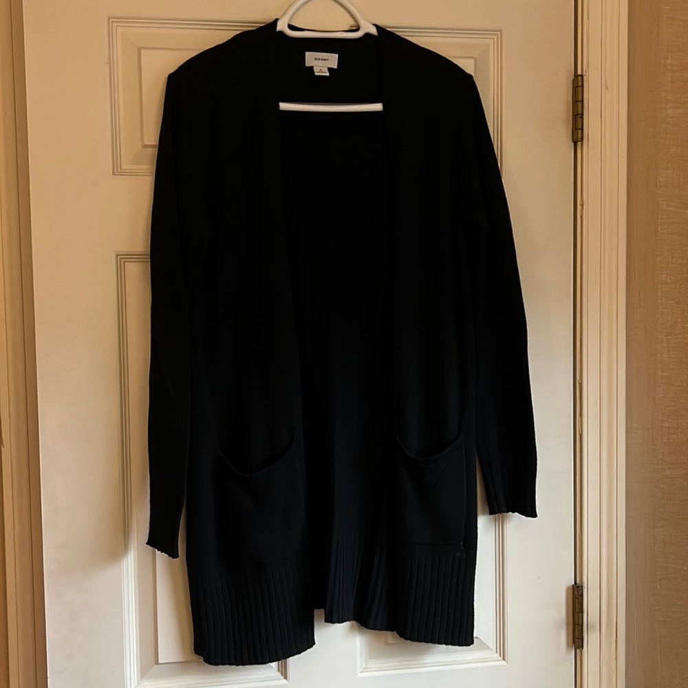 Black Cardigan Sweater